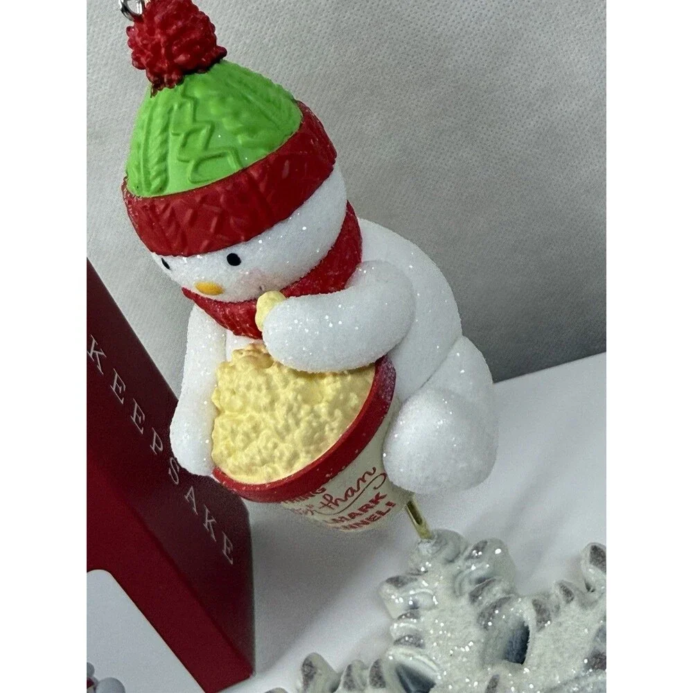 Hallmark Nothing Butter Than Hallmark Channel Snowman Popcorn Keepsake Ornament